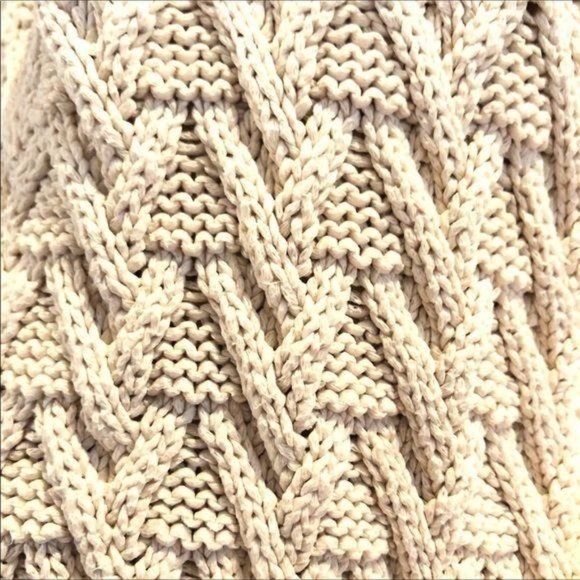 Studio M button down Sweater. Cream colored, medium - Picture 6 of 6